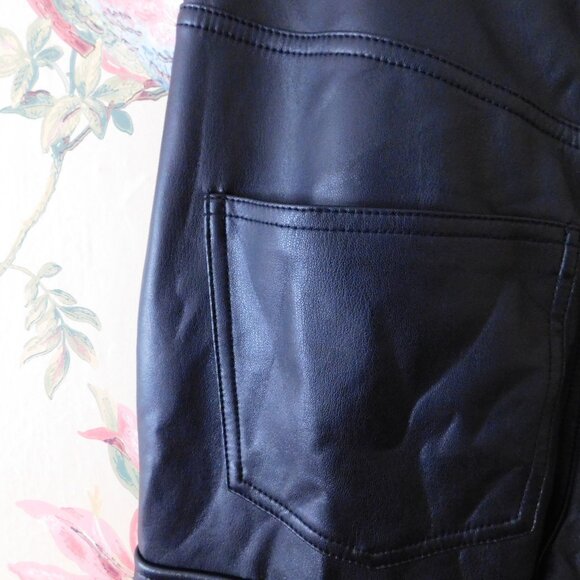 🦔🐾ANTHROPOLOGIE GABI FAUX LEATHER UTILITY PANTS🦔🐾 - Picture 9 of 10